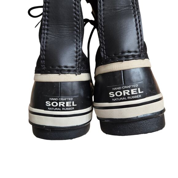Sorel Black and Cream Winter Boots - Picture 2 of 10